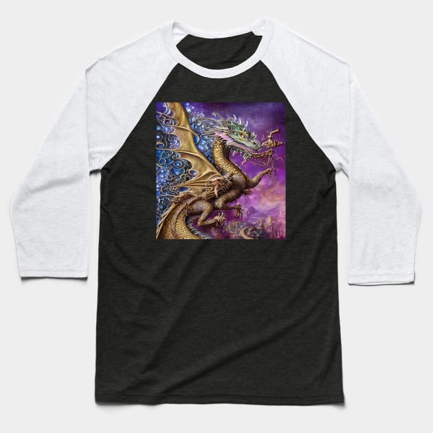 Dragon (4) Baseball T-Shirt by AmazingCorn